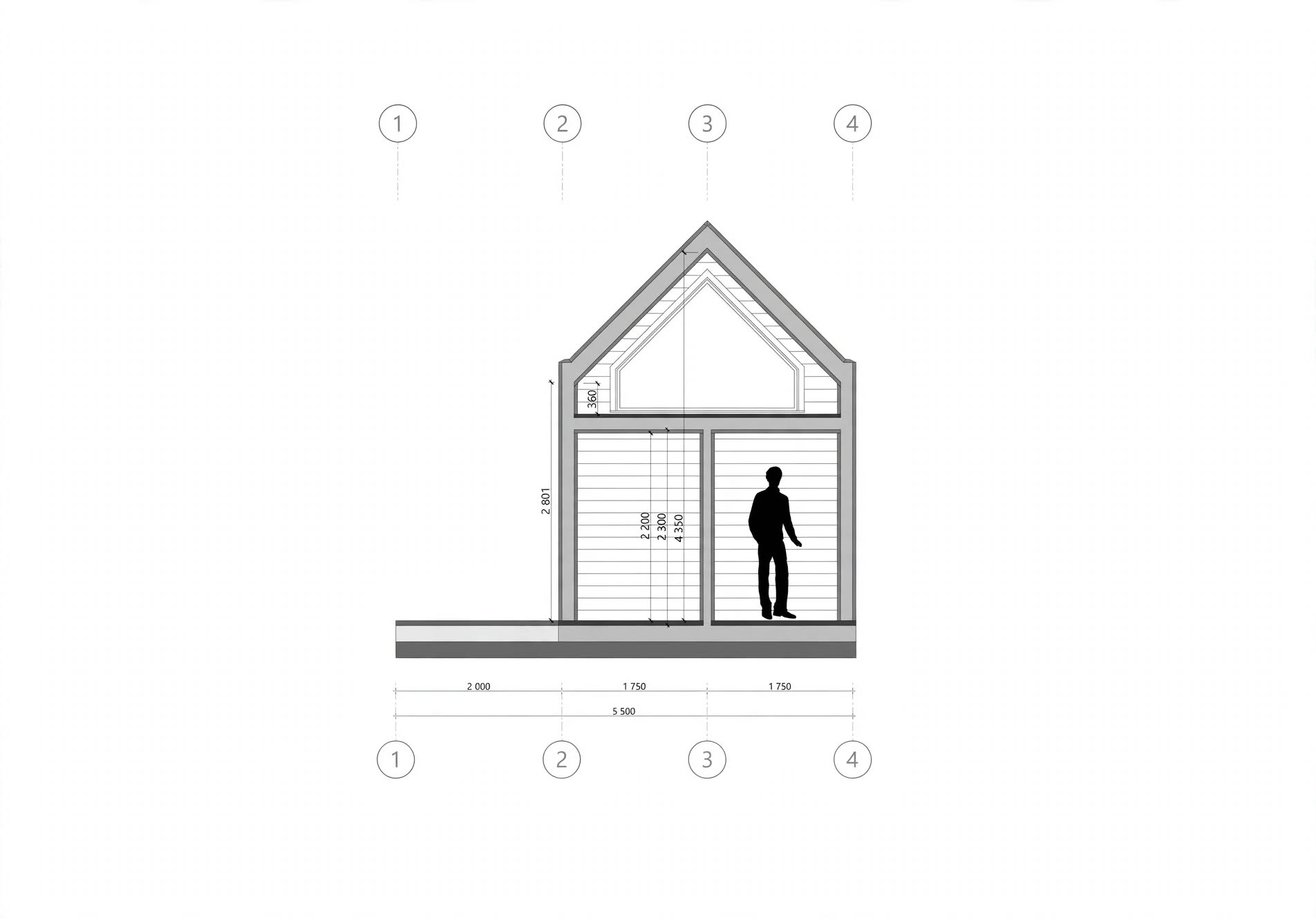 28.00 м2 +15.76 м2 Дървена Сглобяема Къща Barn House - Image 10