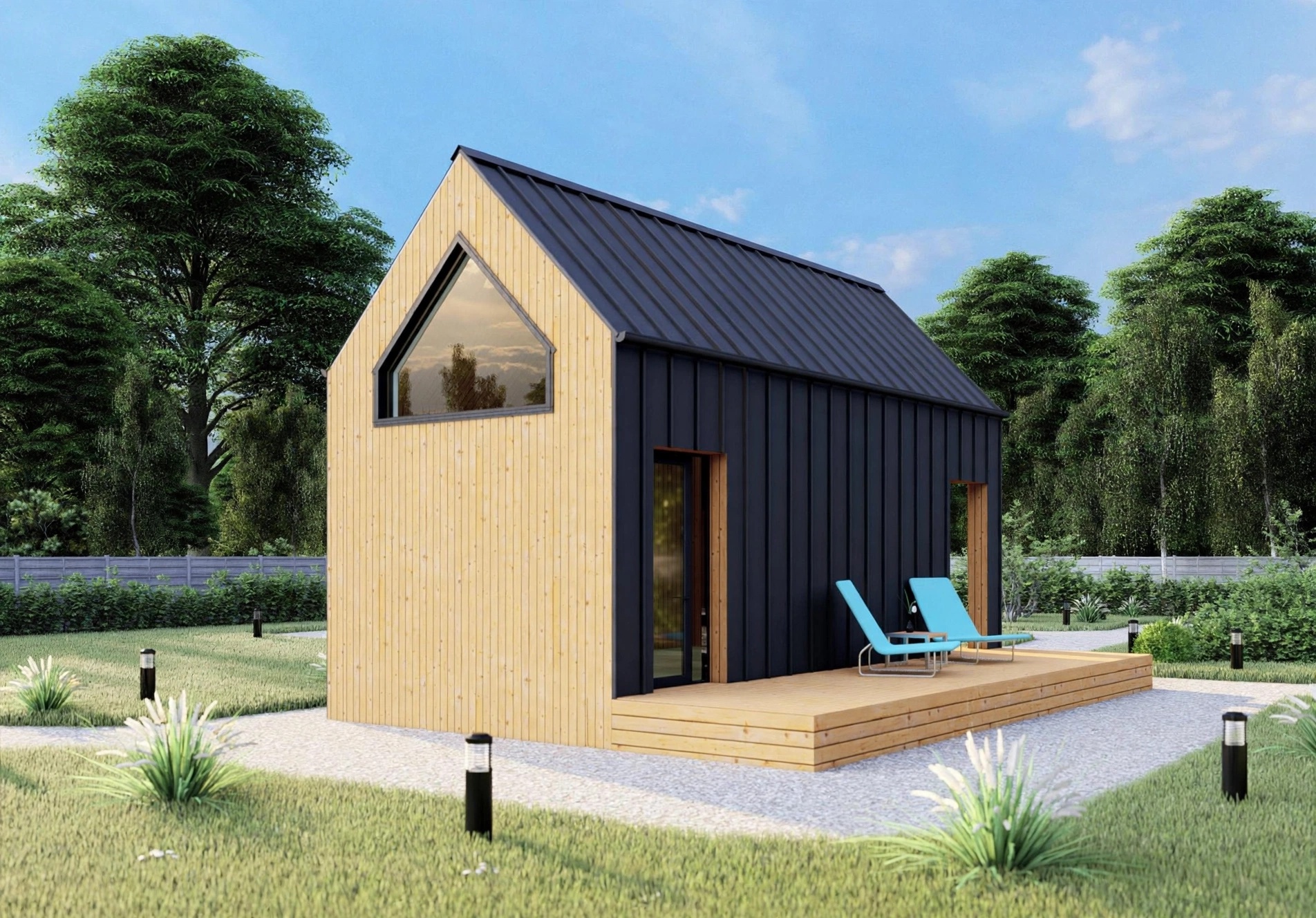 28.00 м2 +15.76 м2 Дървена Сглобяема Къща Barn House - Image 6